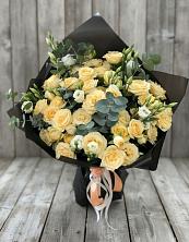 Букет цветов из:  Розы и Лизиантусы в Жабкино