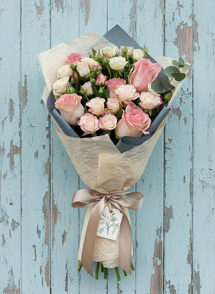 Букет цветов из: Розы в Жабкино