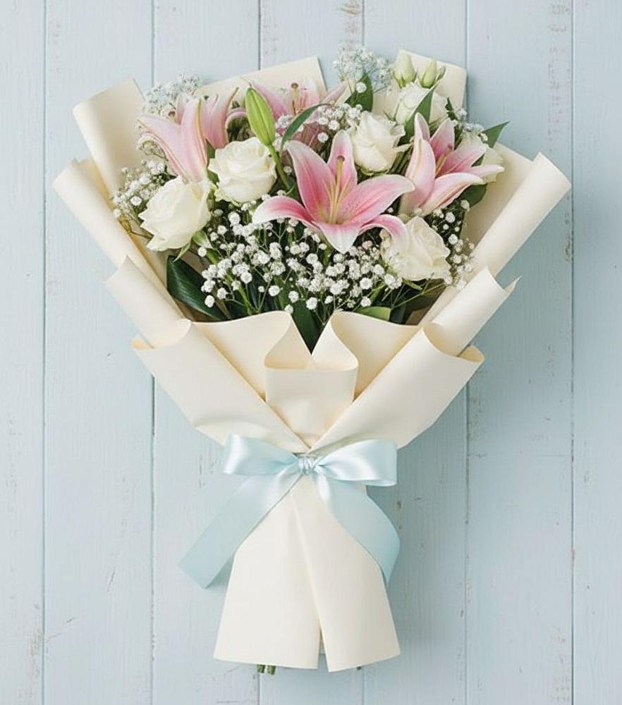 Букет цветов из: Лилии в Жабкино