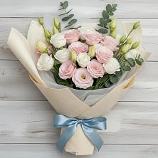 Букет цветов из:  Лизиантусы в Жабкино