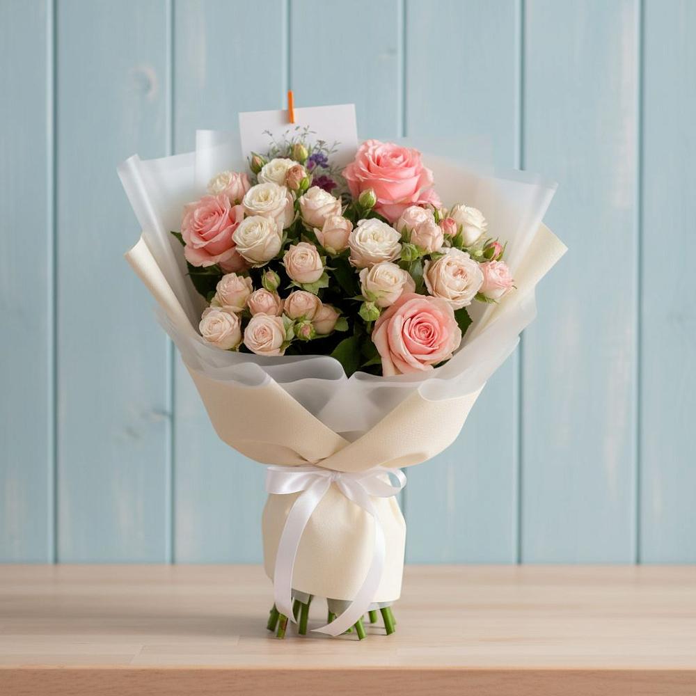 Букет цветов из: Розы в Жабкино