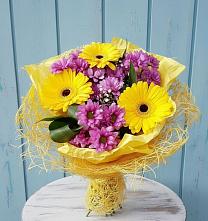 Букет цветов из:  Хризантемы и Герберы в Жабкино