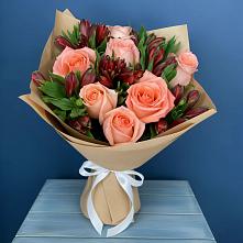 Букет цветов из:  Розы и Альстромерии #REPLACE_PRED# Жабкино