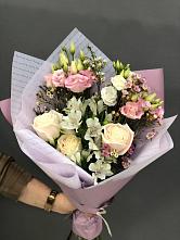 Букет цветов из:  Альстромерии, Розы и Лизиантусы #REPLACE_PRED# Жабкино