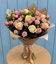 Букет цветов из:  Розы в Жабкино