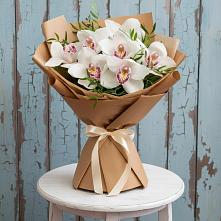 Букет цветов из:  Орхидеи и Розы в Жабкино